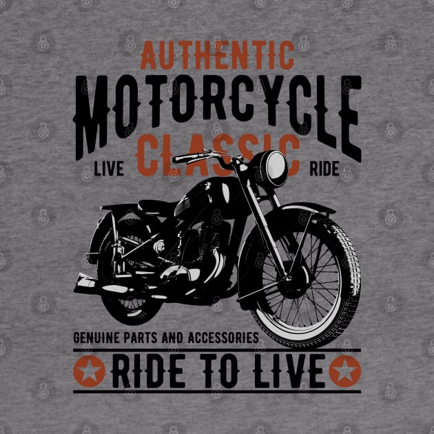 Aurhentic Motorcycle live classic ride by Ebazar.shop